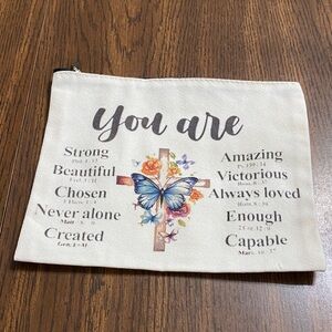 “5/$20” brand new zipper closure fabric bag